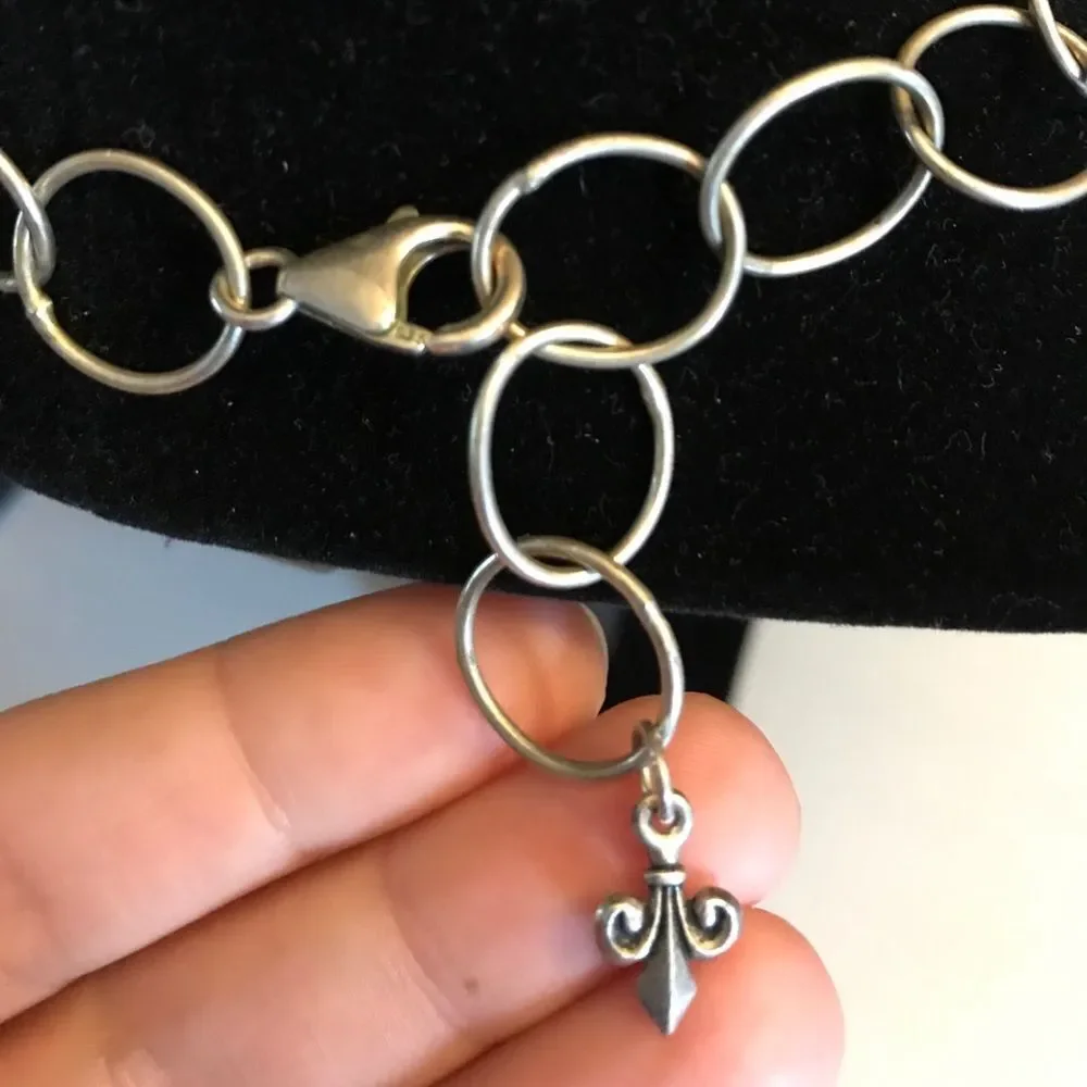 Silver statement necklace - Picture 3 of 3